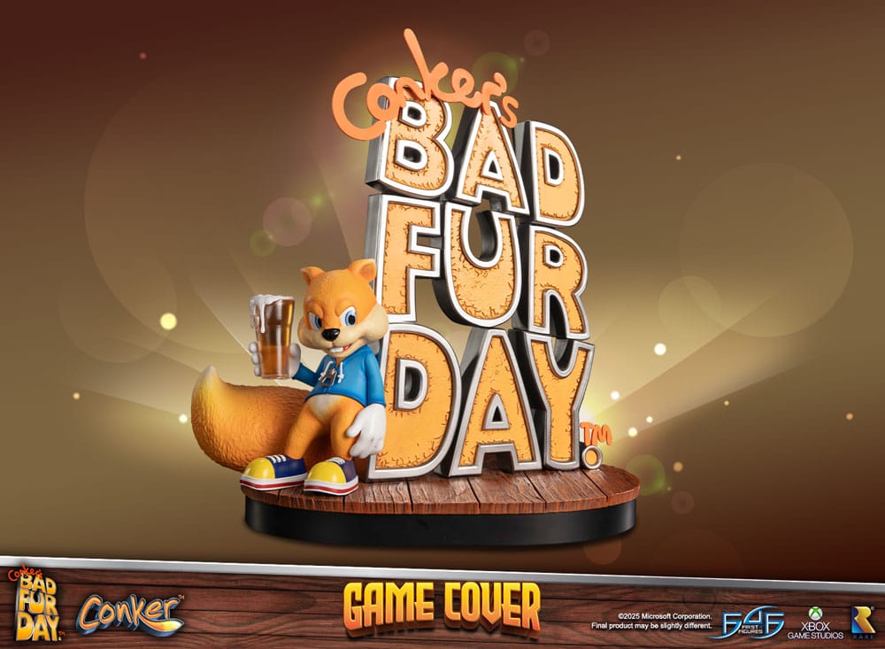 Conker´s Bad Fur Day Statue Game Cover Exclusive Edition 45 cm - Afbeelding 3