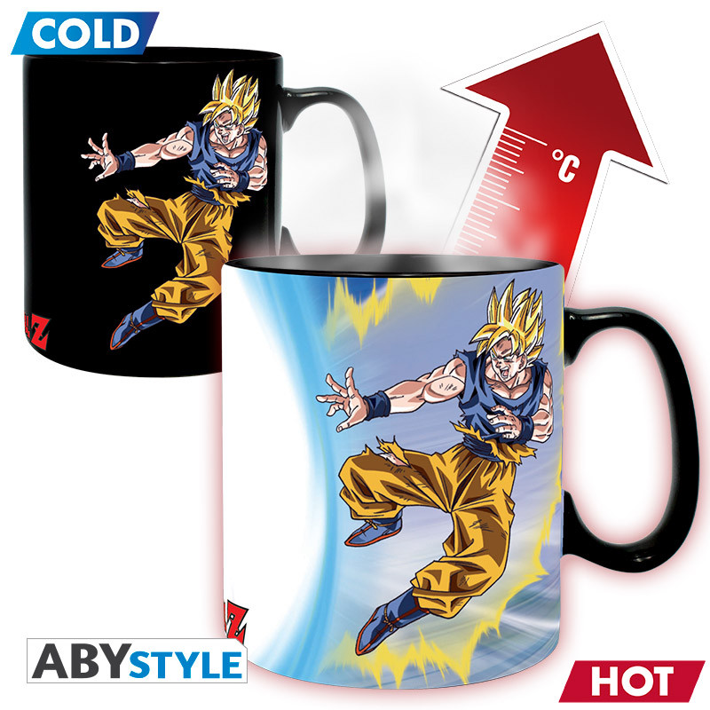 DRAGON BALL Z Mug Heat Change Goku VS Buu