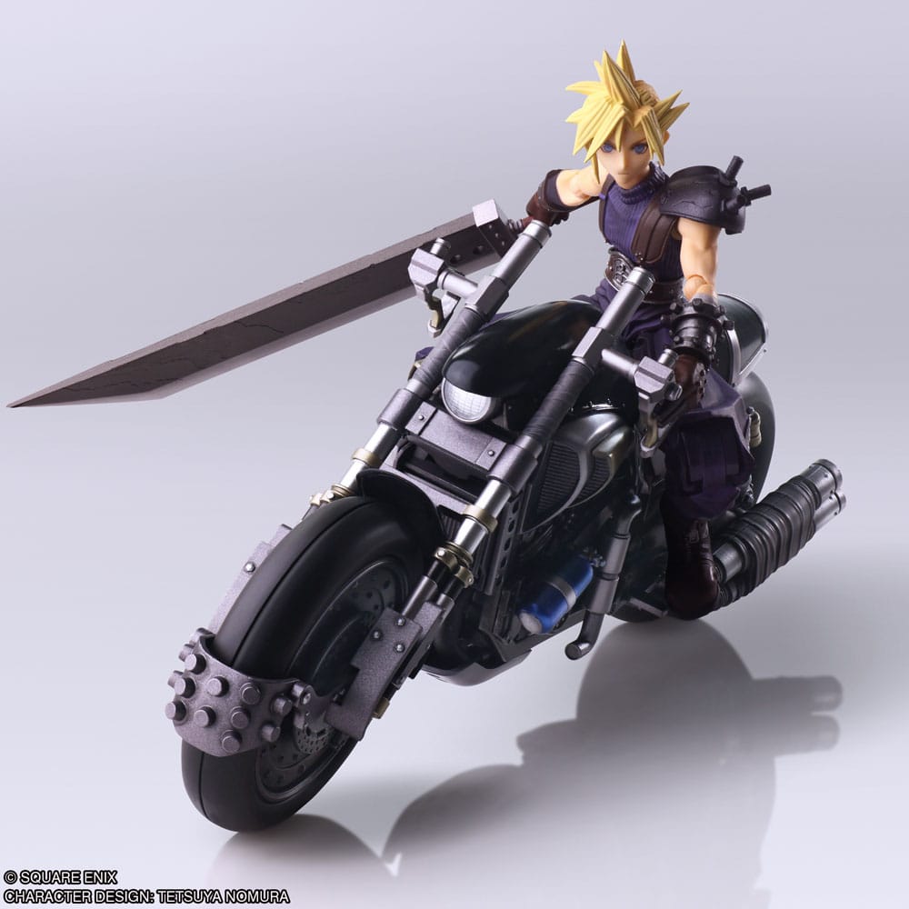 Final Fantasy VII Bring Arts Action Figure and vehicle Cloud Strife & Hardy-Daytona 15 cm - Afbeelding 4