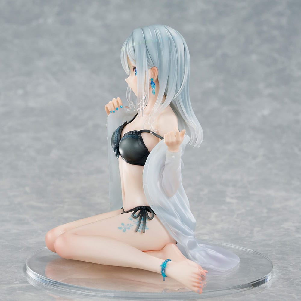Original Character PVC Statue 1/7 Silver-Haired Girl Sky Blue Morning Special Outfit Ver. by Fuumi Illustration 16 cm - Afbeelding 3