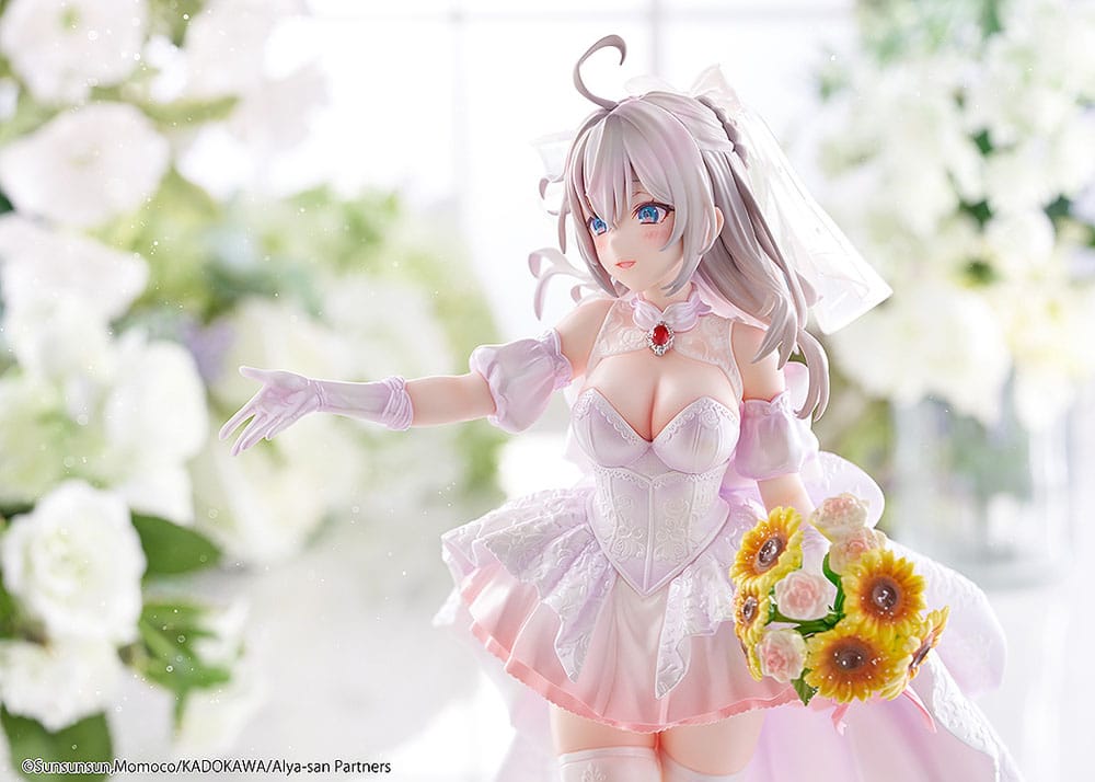 Alya Sometimes Hides Her Feelings in Russian Statue 1/7 Alisa Mikhailovna Kujou Wedding Dress Ver. 24 cm - Afbeelding 3