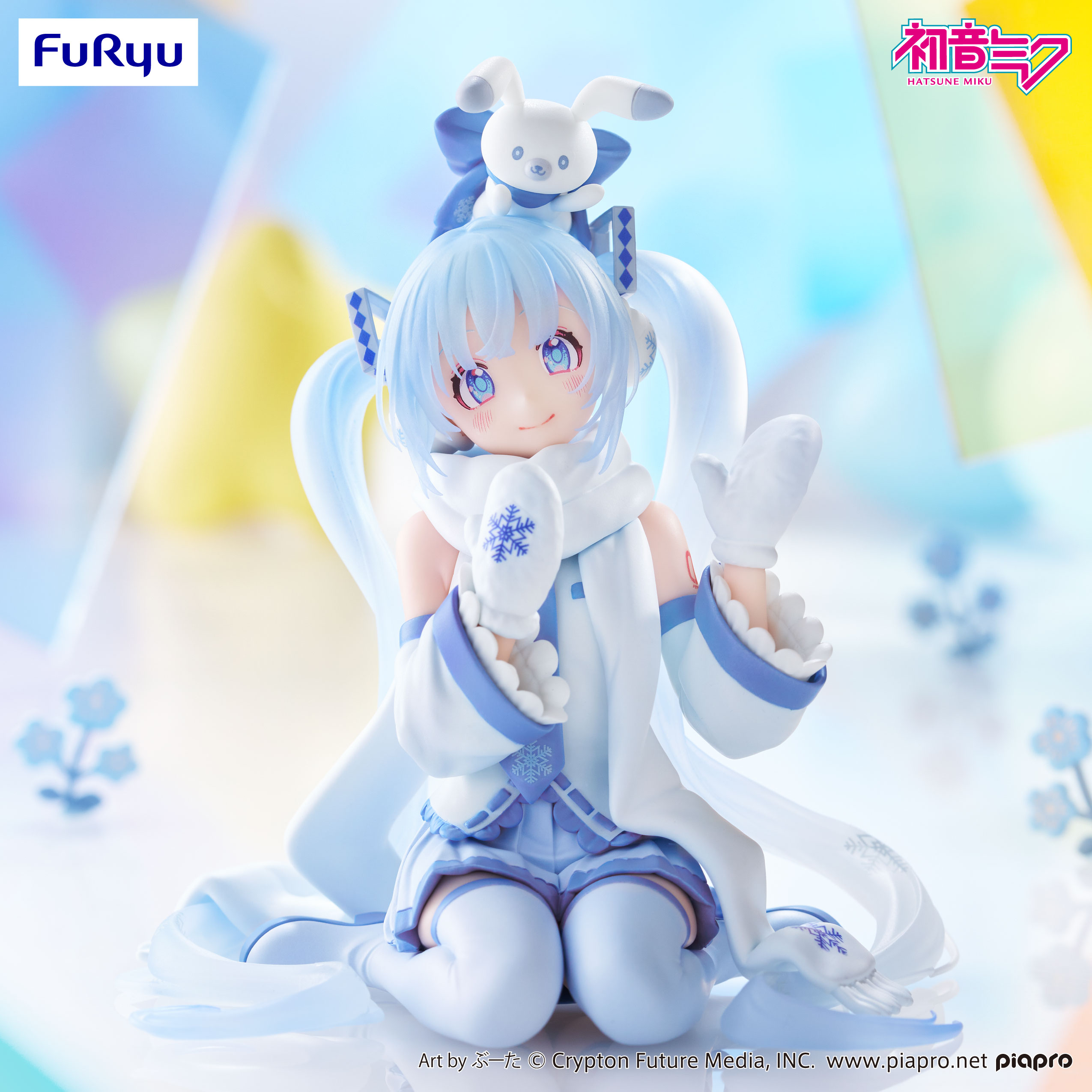 Hatsune Miku Noodle Stopper PVC Statue Snow Miku Sky Town 10th Ver. 10 cm