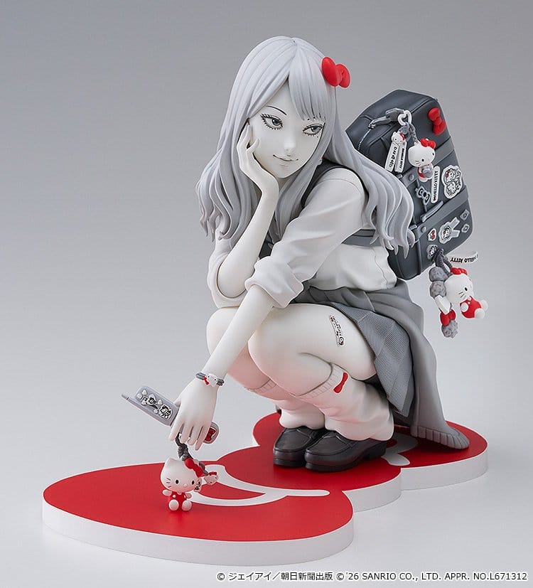 Junji Ito PVC Figure Gyaru Tomie x Hello Kitty 14 cm - Afbeelding 8
