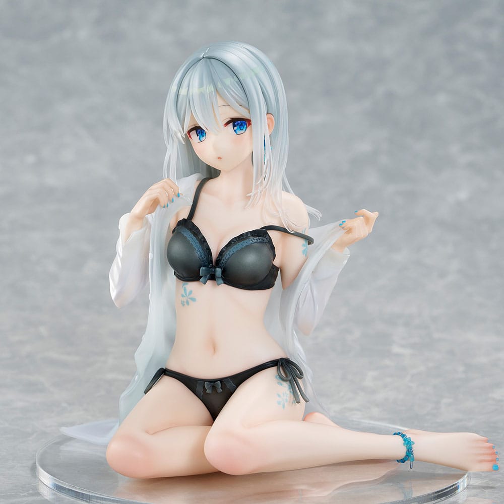 Original Character PVC Statue 1/7 Silver-Haired Girl Sky Blue Morning Special Outfit Ver. by Fuumi Illustration 16 cm - Afbeelding 9