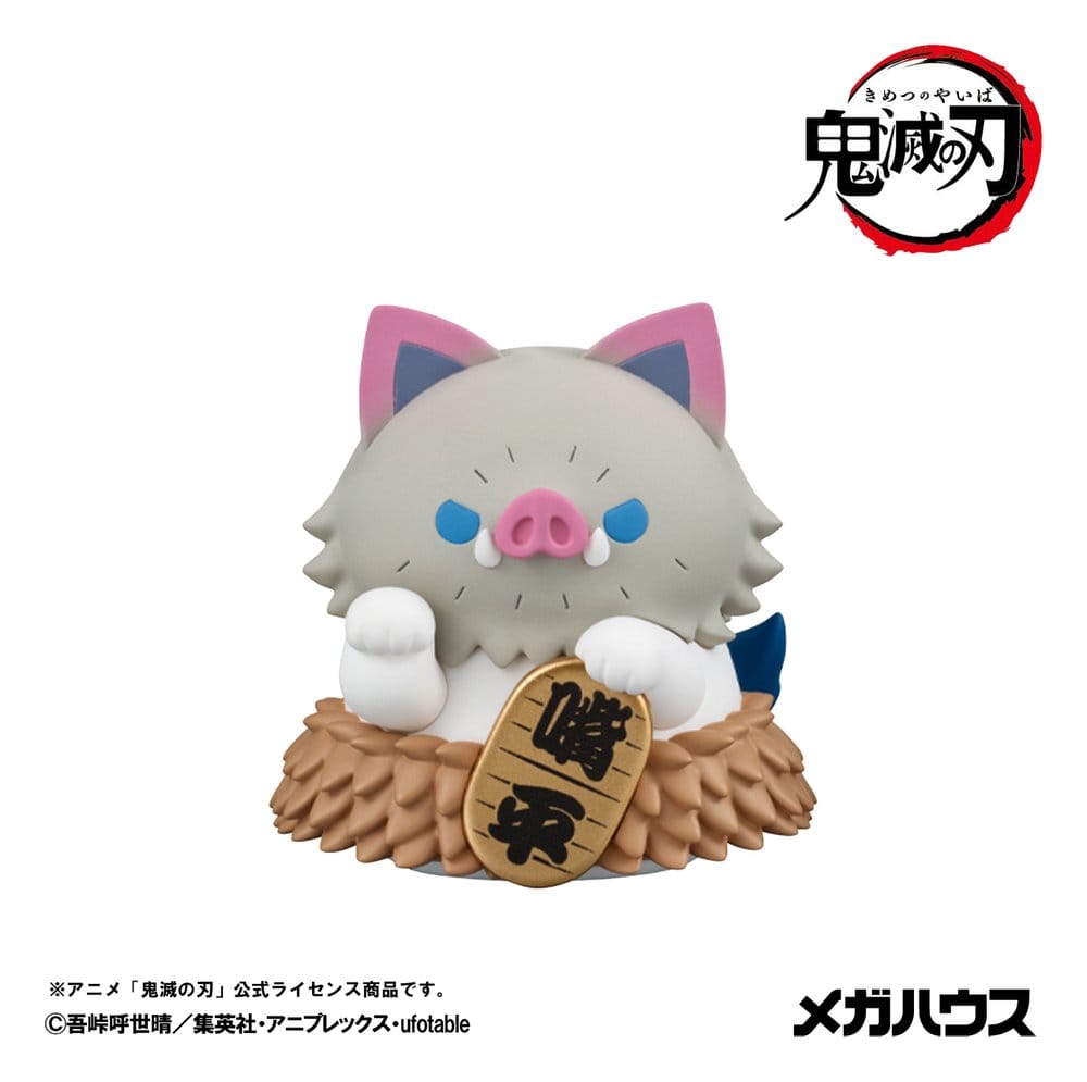 Demon Slayer: Kimetsu no Yaiba Mega Cat Project Minifigures 6 cm Demon Slayer Fortune Cats ver. 02 Blind Box Display (8) (Repeat) - Afbeelding 3