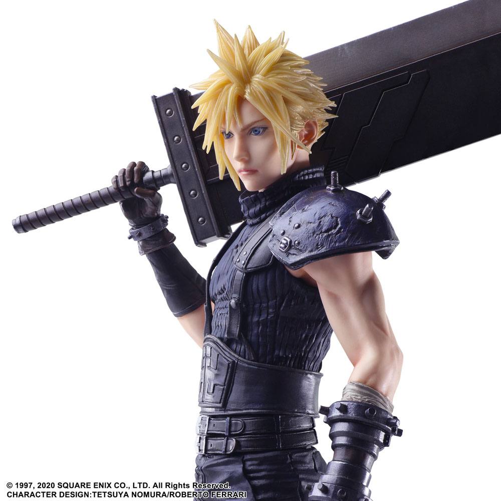 Final Fantasy VII Remake Static Arts Gallery Statue Cloud Strife 26 cm - Afbeelding 4