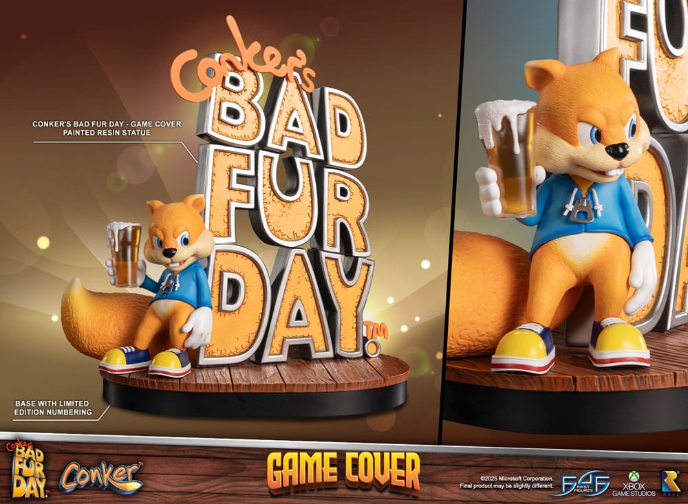 Conker´s Bad Fur Day Statue Game Cover Exclusive Edition 45 cm - Afbeelding 2