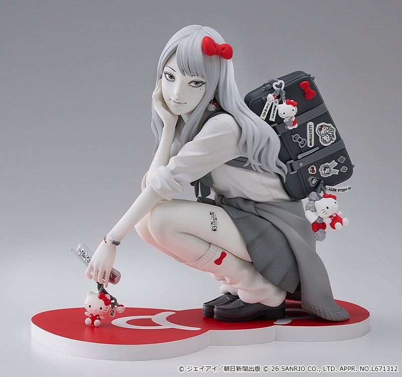 Junji Ito PVC Figure Gyaru Tomie x Hello Kitty 14 cm - Afbeelding 7