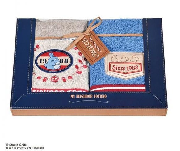 My Neighbor Totoro Totoro Denim Stitch 2 Towels Gift Set
