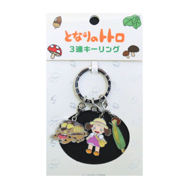 My Neighbor Totoro Metal Key Holder Mei & Catbus & Corn