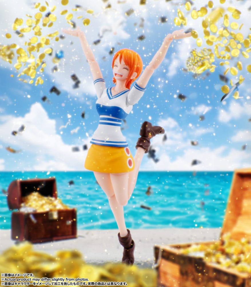 One Piece S.H. Figuarts Action Figure Nami Romance Dawn 14 cm - Afbeelding 13