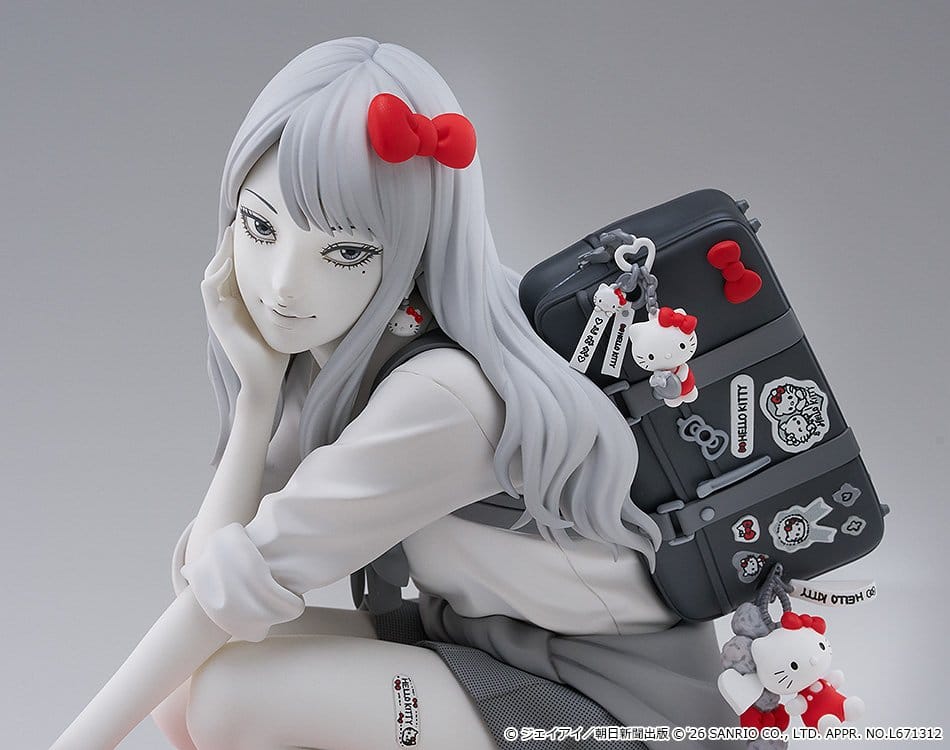 Junji Ito PVC Figure Gyaru Tomie x Hello Kitty 14 cm - Afbeelding 9