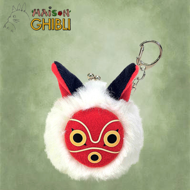 Princess Mononoke Funwari Mini Plush Coin Purse San´s Mask 8.5cm