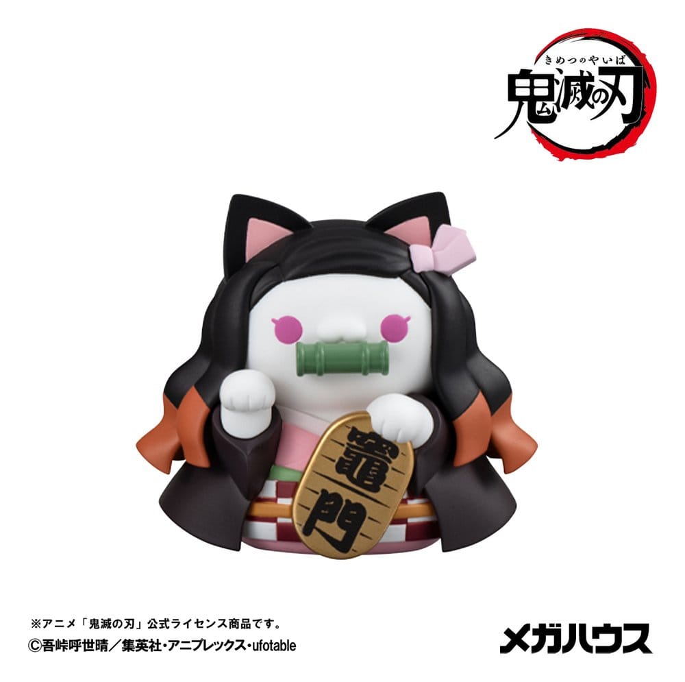 Demon Slayer: Kimetsu no Yaiba Mega Cat Project Minifigures 6 cm Demon Slayer Fortune Cats ver. 02 Blind Box Display (8) (Repeat) - Afbeelding 2