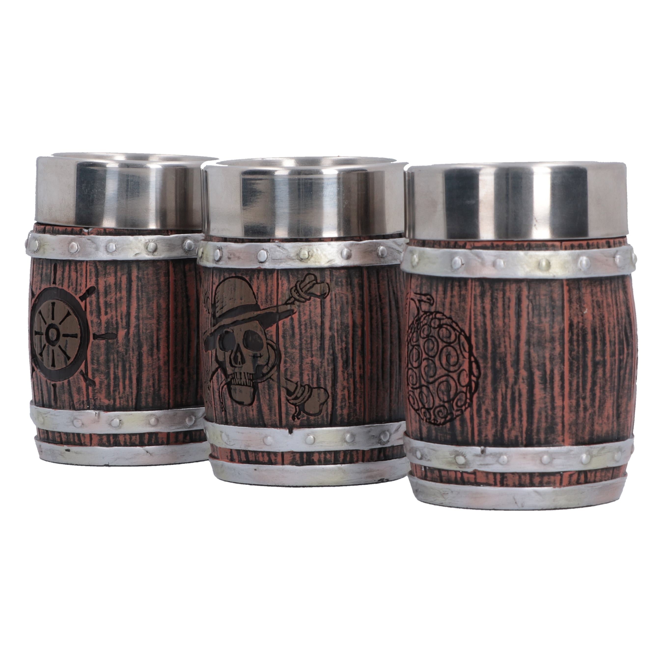 One Piece Set of 3 Shot Glasses Barrel - Afbeelding 2