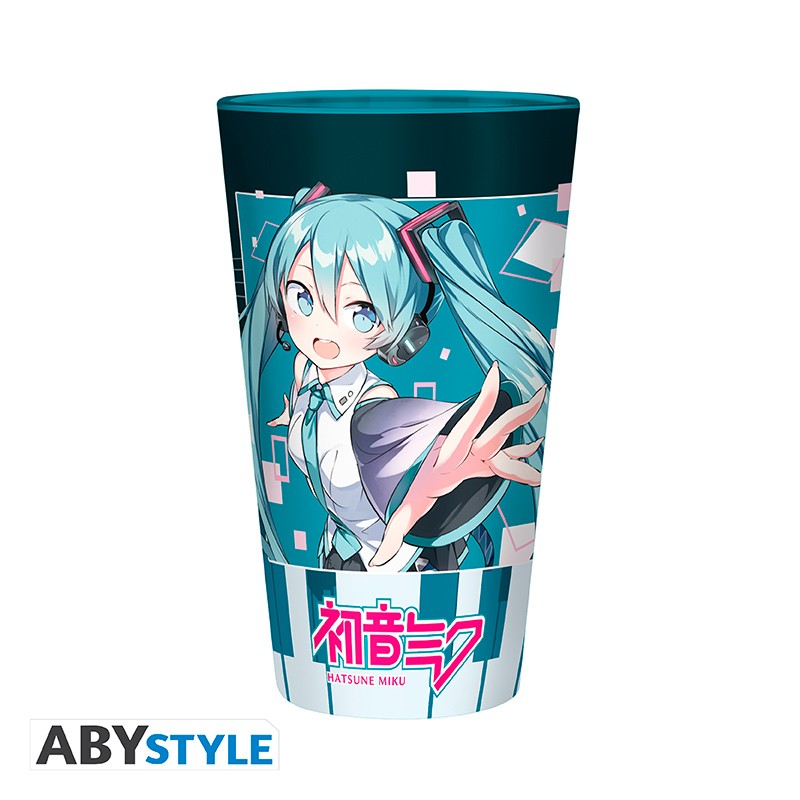 HATSUNE MIKU Large Glass 400ml Musical City