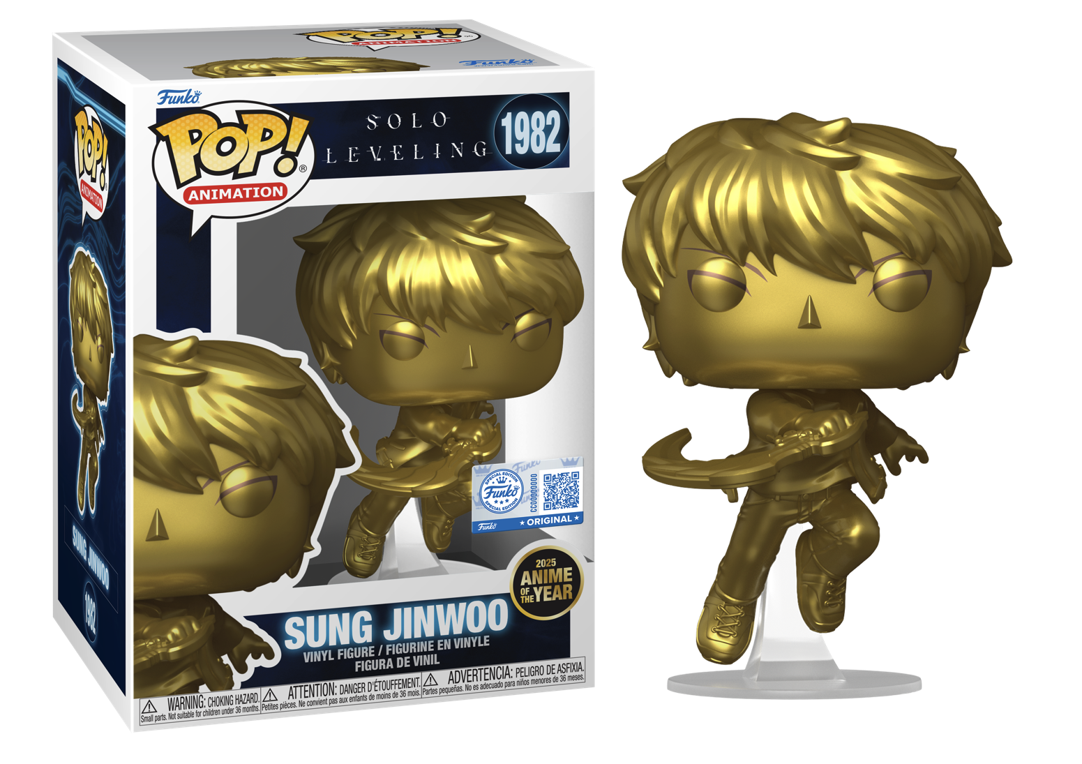 SOLO LEVELING - POP N° 1982 - Sung Jinwoo(Anime Of The Year) With Case