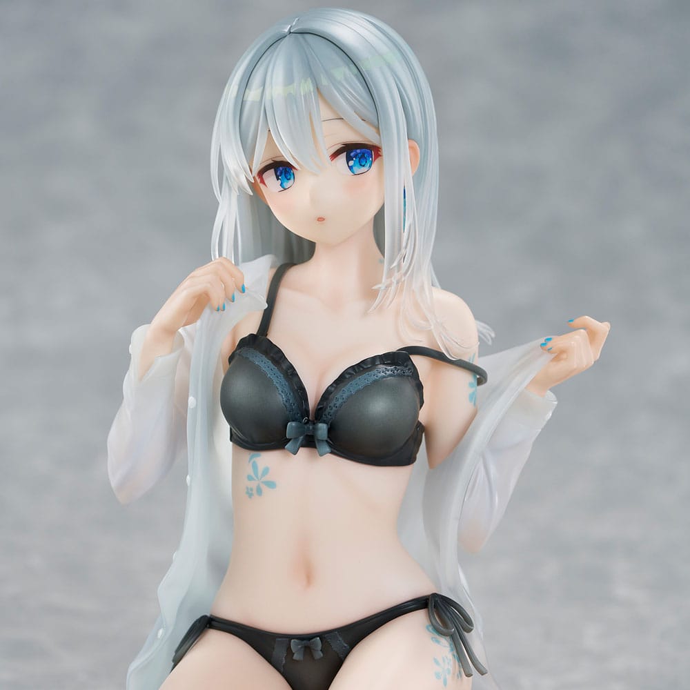 Original Character PVC Statue 1/7 Silver-Haired Girl Sky Blue Morning Special Outfit Ver. by Fuumi Illustration 16 cm - Afbeelding 15