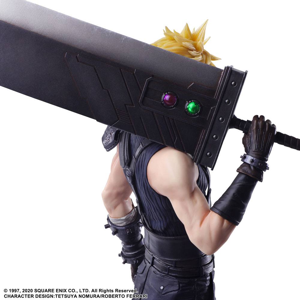 Final Fantasy VII Remake Static Arts Gallery Statue Cloud Strife 26 cm - Afbeelding 3