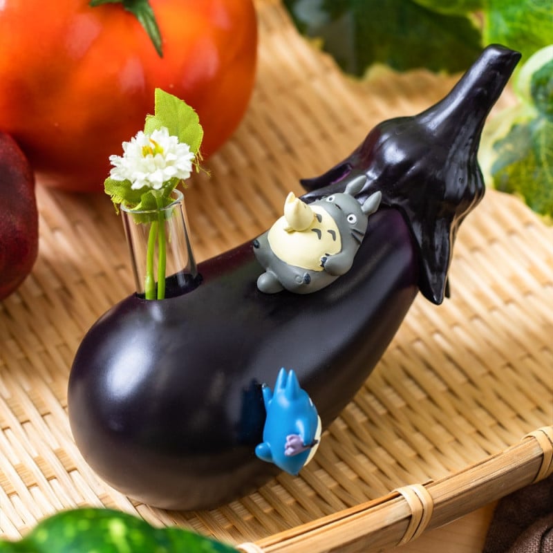 My Neighbor Totoro Single Vase vegetal Aubergin 9 cm