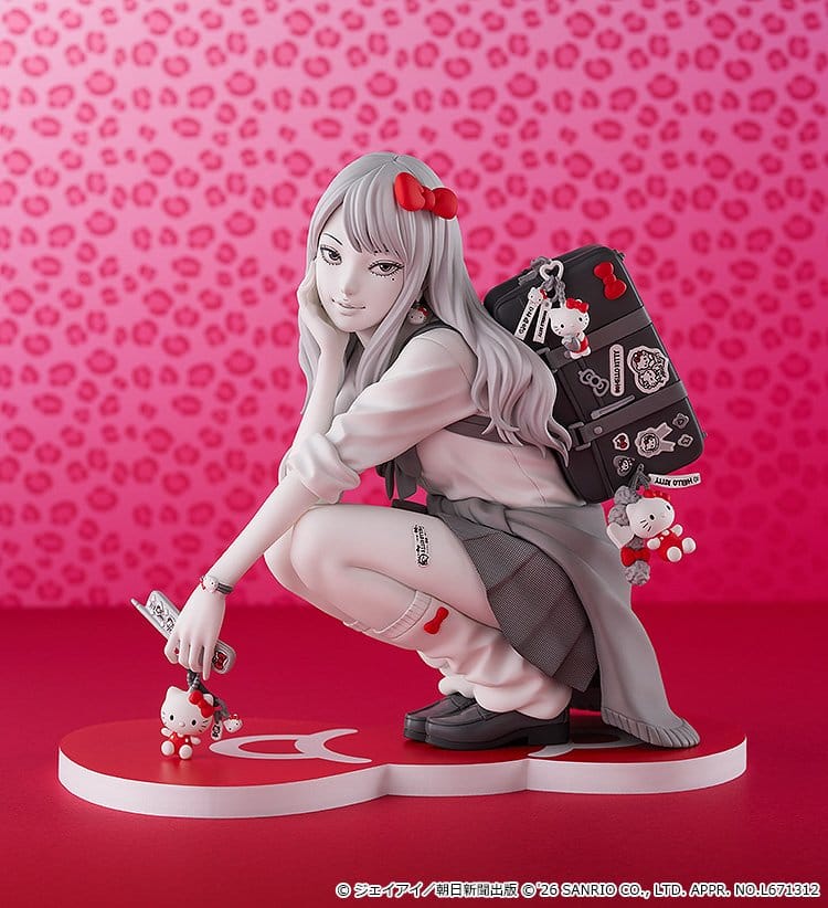 Junji Ito PVC Figure Gyaru Tomie x Hello Kitty 14 cm - Afbeelding 3