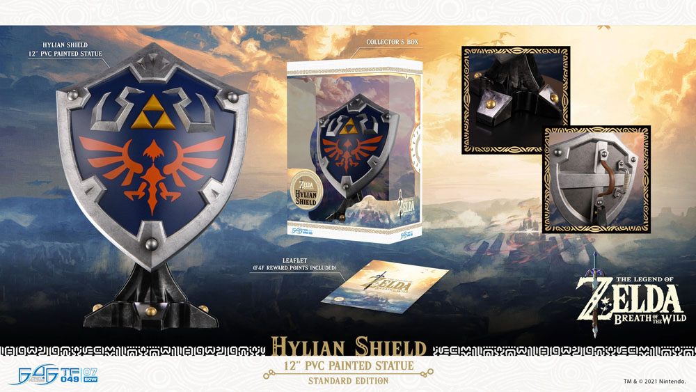 The Legend of Zelda Breath of the Wild PVC Statue Hylian Shield Standard Edition 29 cm - Afbeelding 26