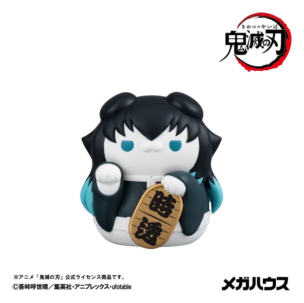 Demon Slayer: Kimetsu no Yaiba Mega Cat Project Minifigures 6 cm Demon Slayer Fortune Cats ver. 02 Blind Box Display (8) (Repeat) - Afbeelding 6