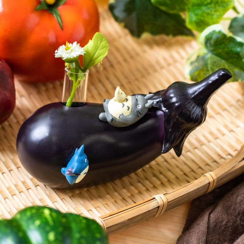 My Neighbor Totoro Single Vase vegetal Aubergin 9 cm - Afbeelding 3