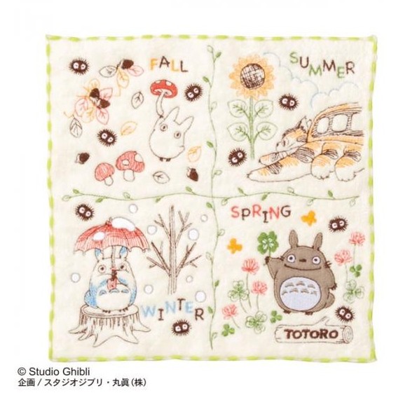 My Neighbor Totoro Mini Towel Wreath of Nuts 25 x 25 cm